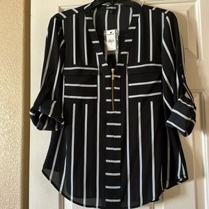 NWT Express striped blouse size medium